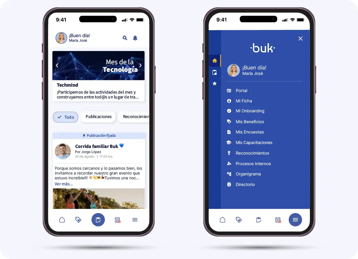 Aplicación móvil de BUK