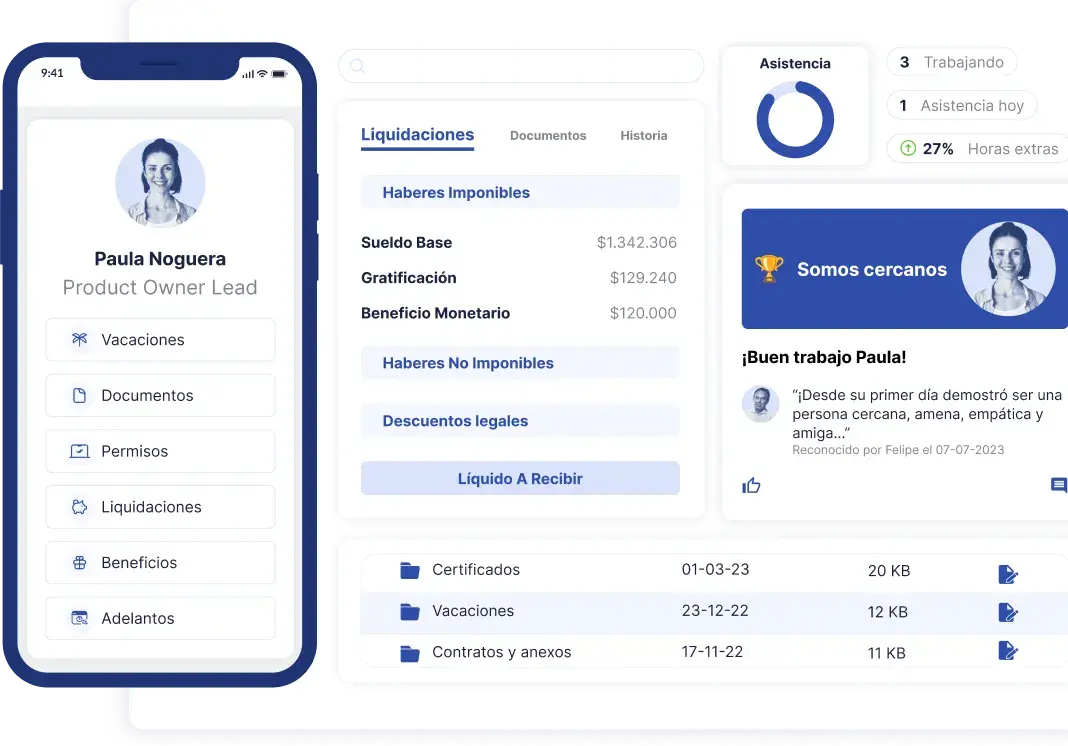 Plataforma BUK en desktop y móvil